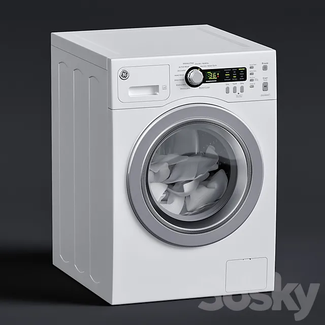 Washer GE 2.2 DOE CU. FT 3DModel