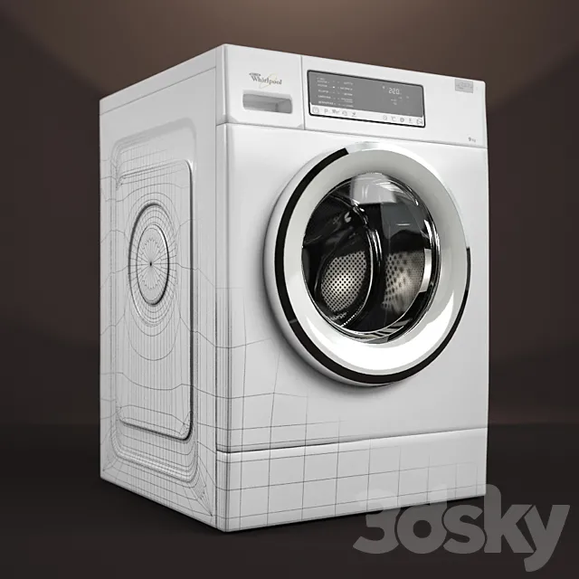 Washer Wirpool 3D Model