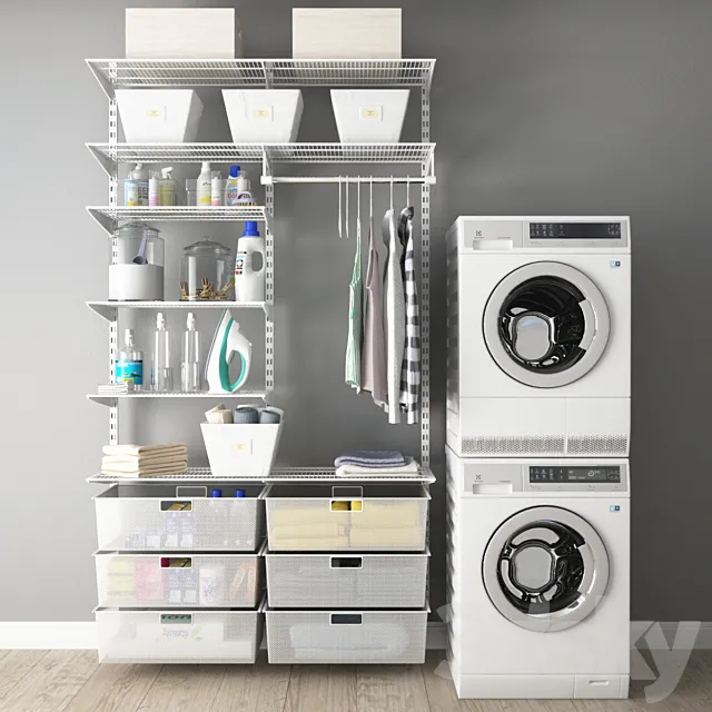 Washing and drying machine ELECTROLUX I Laundry 3D Model