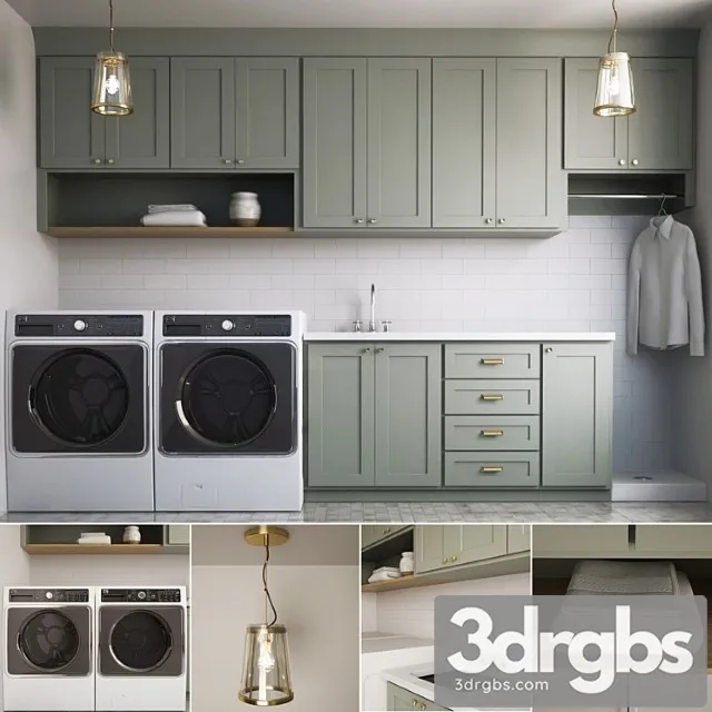 Washing and Drying Machine Kenmore Elite I Laundry 02 3D Model Free