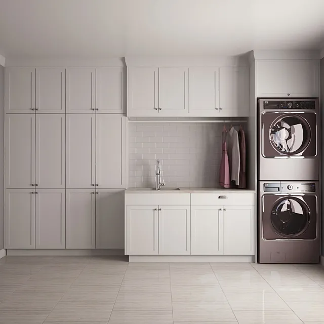 Washing and drying machine Kenmore Elite I Laundry 3D Model