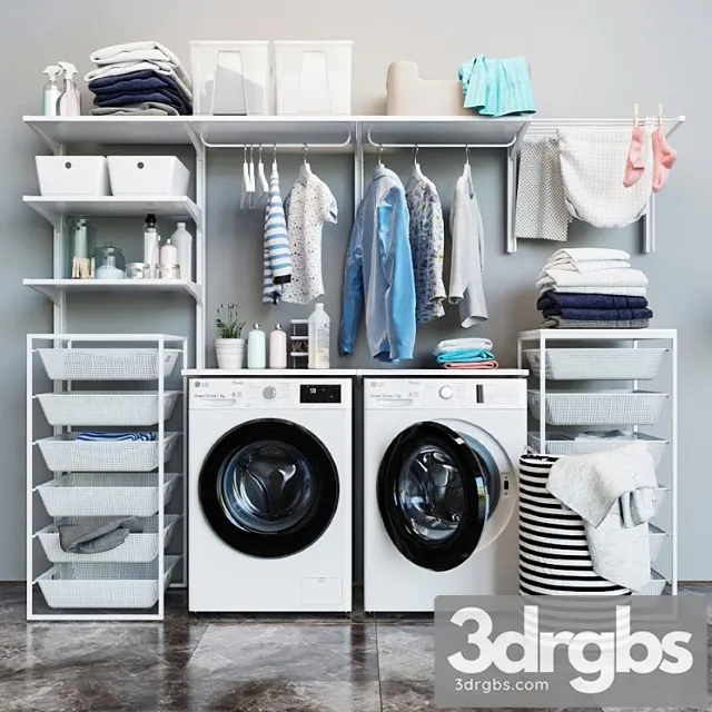 Washing machine 2 3D Model Free