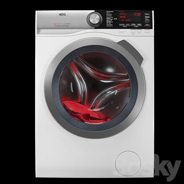 Washing machine AEG L8WBC61SR 3D Model