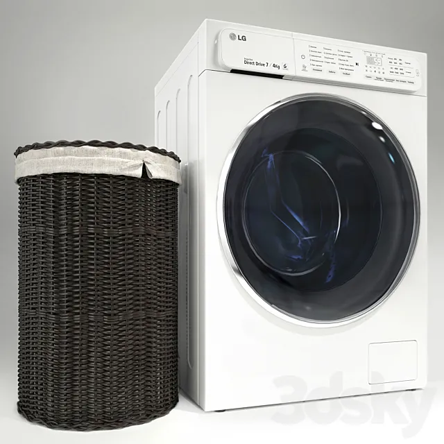 washing machine LG 3DModel
