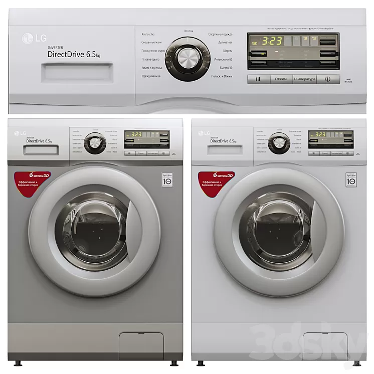 Washing Machine LG F1096ND3 3D Model