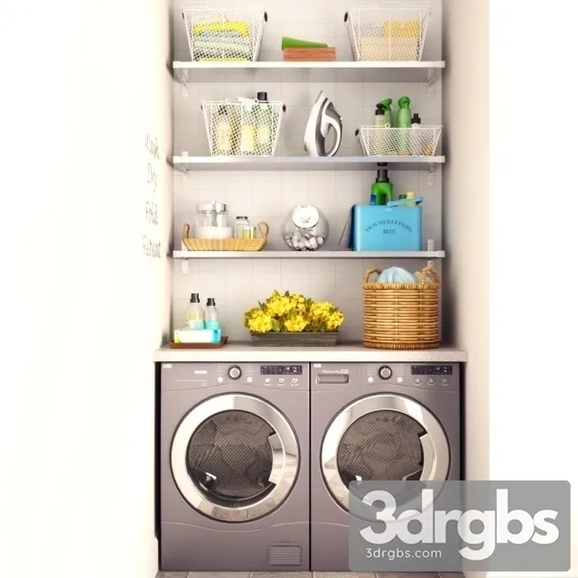 Washing Set 3D Model Free