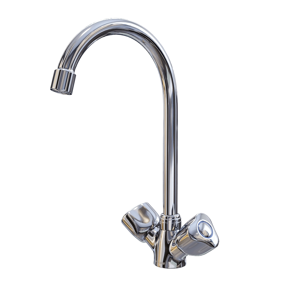WasserKRAFT - Kitchen faucet Amper 2907 3D Model