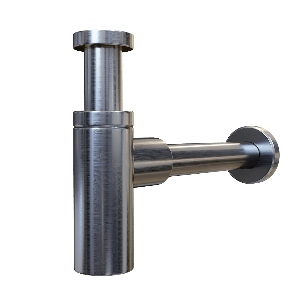 WasserKRAFT - Siphon for washbasin Wiese A172 3D Model