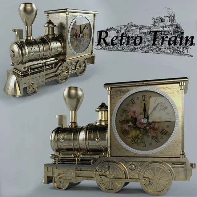 Watch Retro Train 3D Model