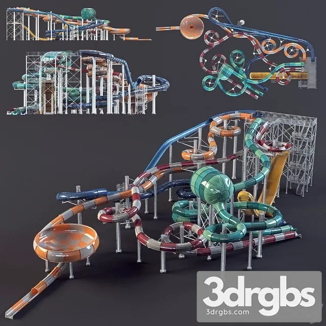 Water Amusement 3D Model Download