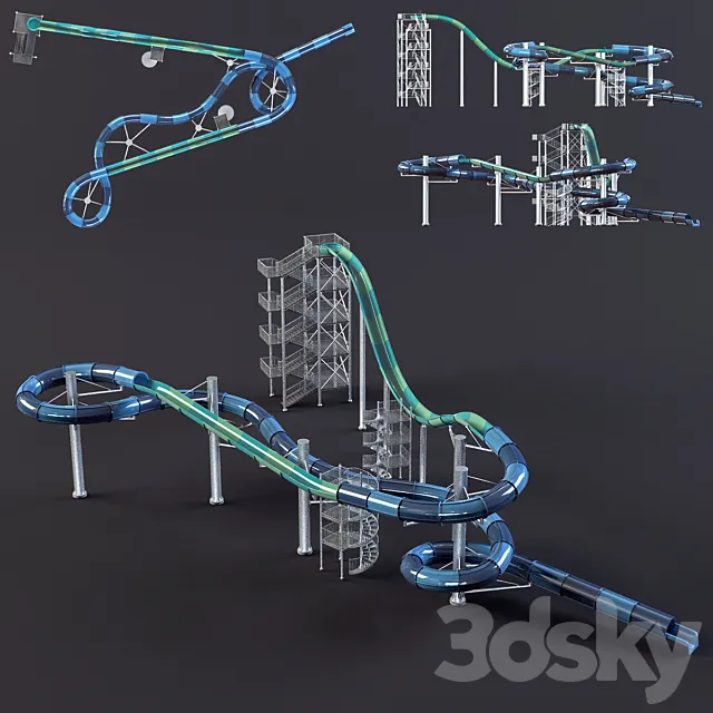 Water amusement 3D Model