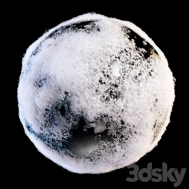 Water and foam 3D Model Free