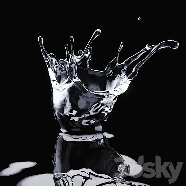 Water Drop Crown 001 Free Download