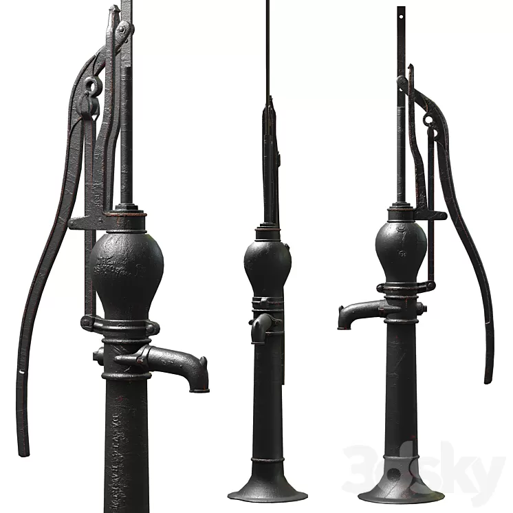 Water Hand Pump The Oshkosh 3D Model