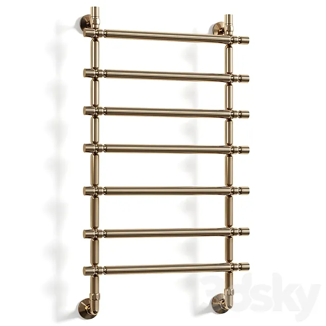 Water heated towel rail Dvin Bubble 3 3D Model
