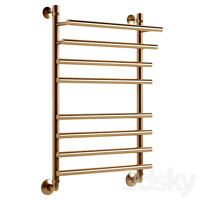 Water heated towel rail EWRIKA Medea Pr 80x50 gold 3D Model