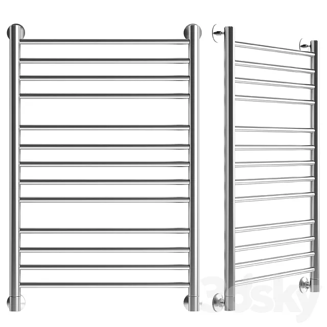 Water heated towel rail EWRIKA Safo B 80x50 chrome 3D Model