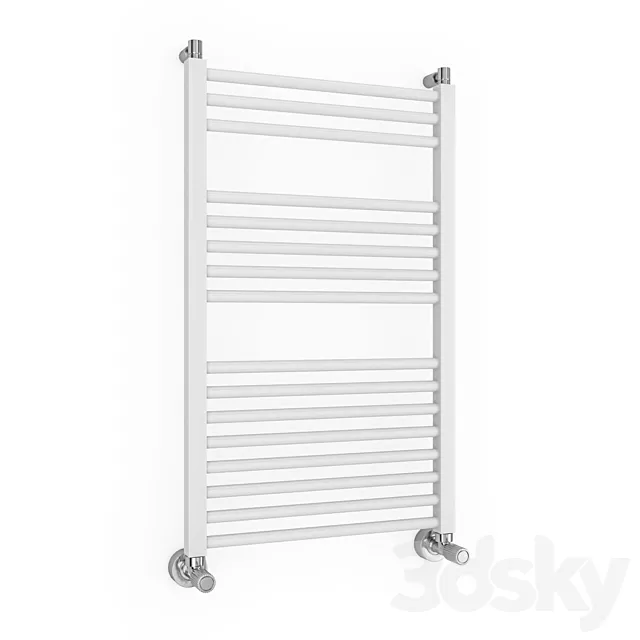 Water heated towel rail Margaroli Alba 7-464_16 3D Model