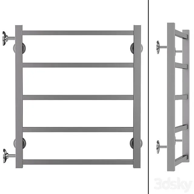 Water heated towel rail Terminus Vega 60x60 (Vega P5 500600 (500)) chrome 3D Model