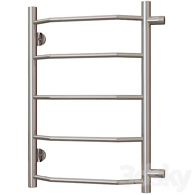 Water heated towel rail Terminus Victoria P5 400x596 with side connection 500 3D Model