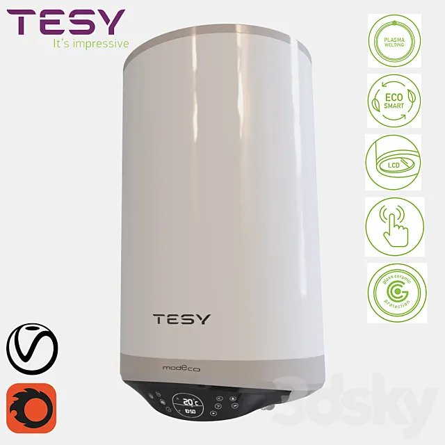 Water heater TESY Modeco CLOUD 3D Model