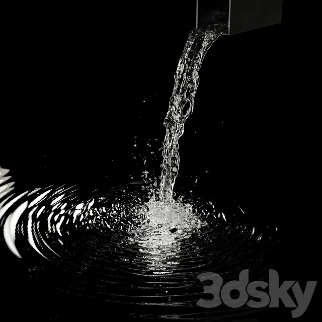Water jet - stream of water 3DModel