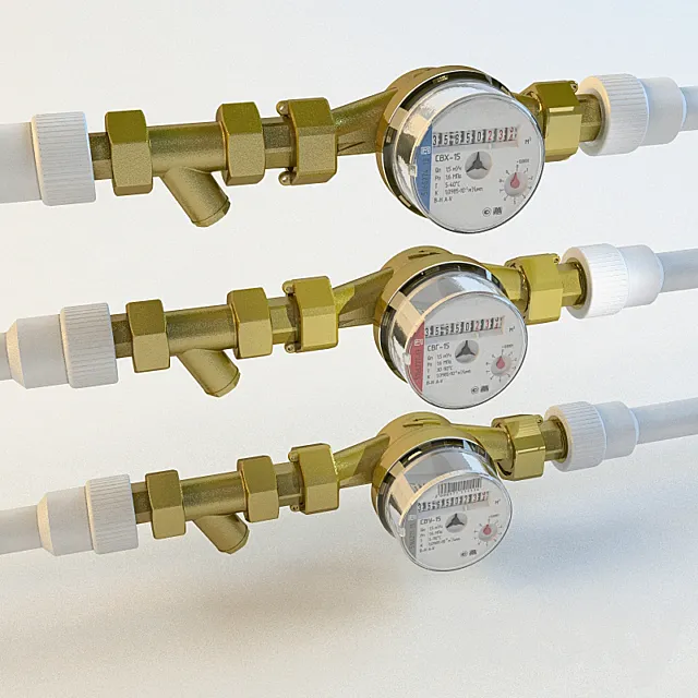 water meters 3D Model