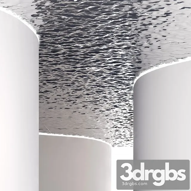 Water Rippled Steel Sheets 3D Model Free