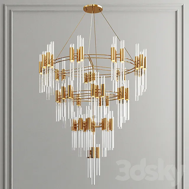 Waterfall chandelier 3D Model