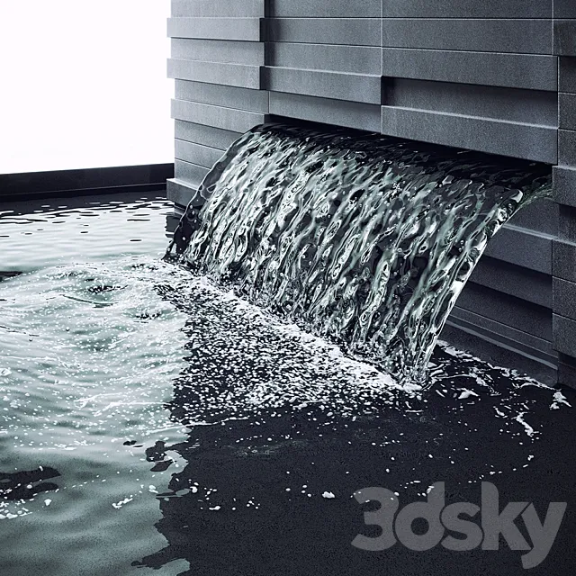 Waterfall for the pool 3DModel
