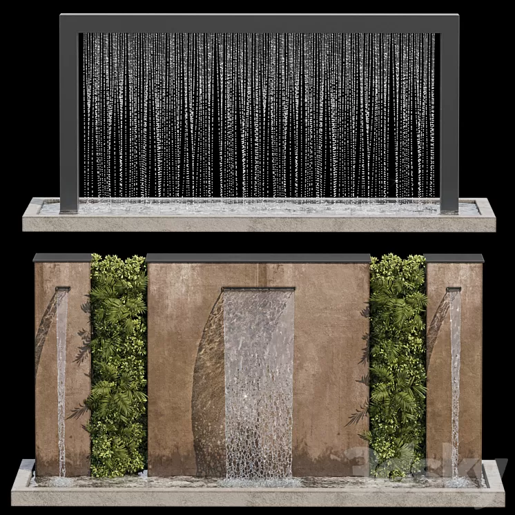 Waterfall fountains cascade 05