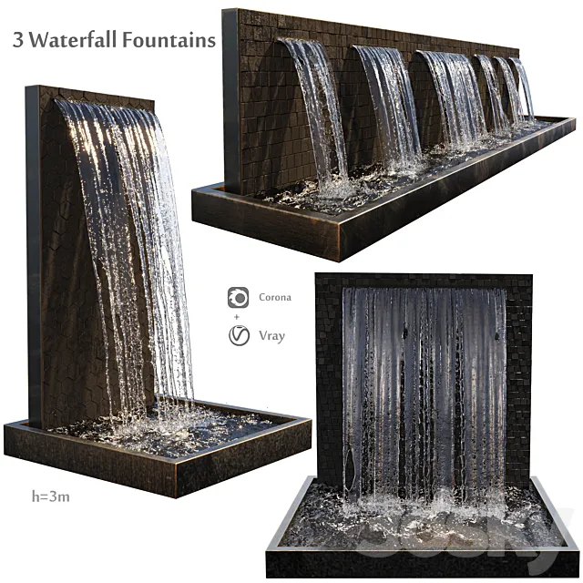 Waterfall fountains cascade Free Download