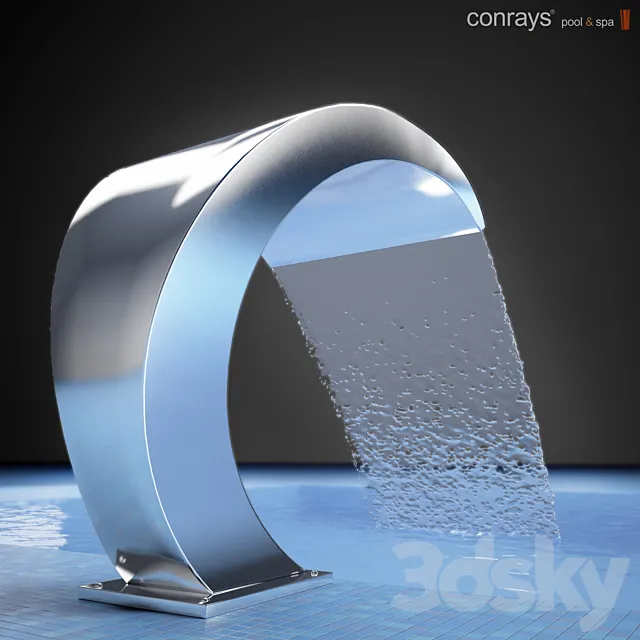 Waterfall Pool Cobra 3D Model