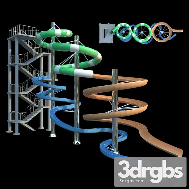 Waterpark Gorka Turbolens 3D Model Download