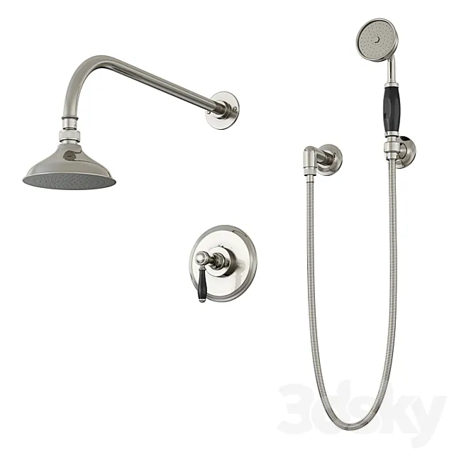 Waterworks Easton shower set 3D Model