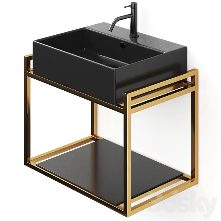 WATSON Vanity unit by KOH I NOOR Washbasin 3D Model