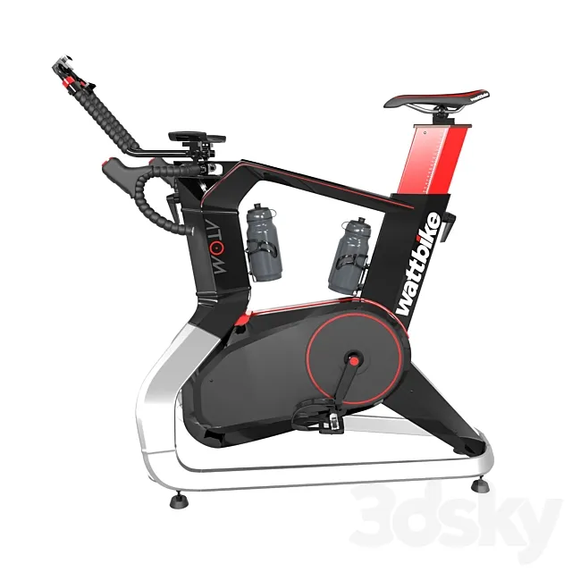Wattbike Atom cycling gym trainer 3D Model