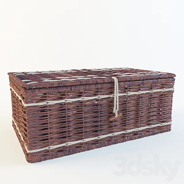 Wattled basket 3D Model