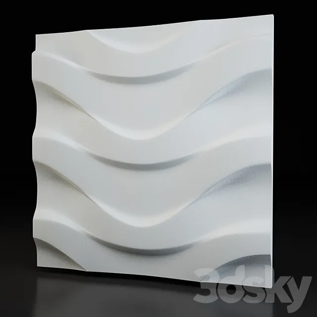Wave - 3D panel Free Download