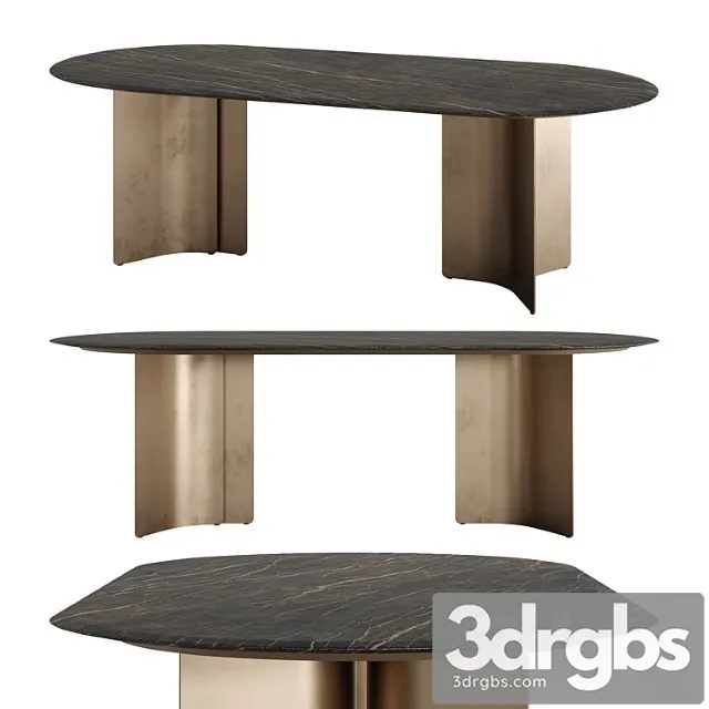 Wave Oval Table By Marelli 3D Model Free