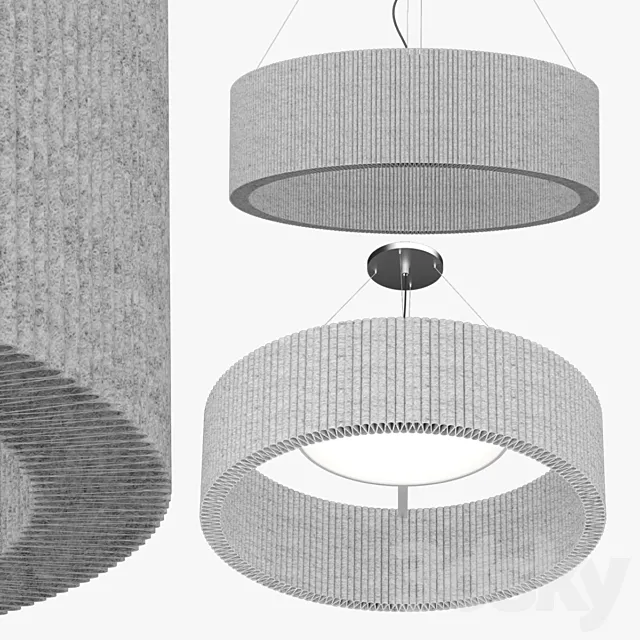 WAVE | Pendant lamp By HEY-SIGN 3D Model