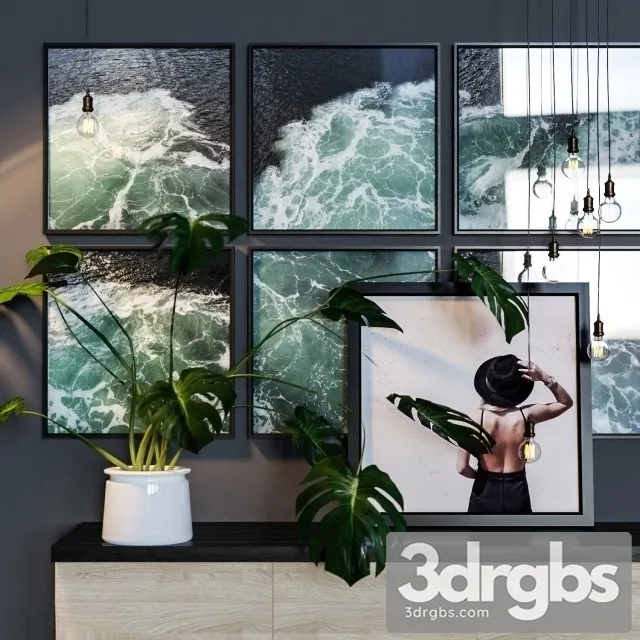 Wave Picture 3D Model Free