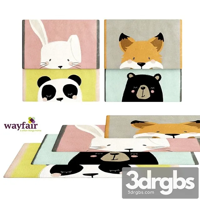 Wayfair Kids Carpets 3D Model Free