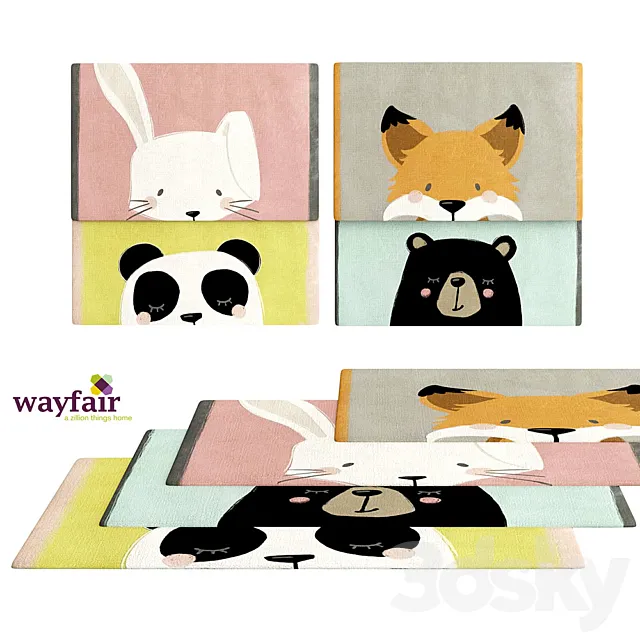 Wayfair_kids_carpets 3D Model