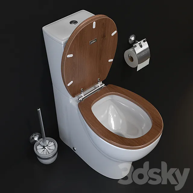 WC and accessories from Cersanit 3DModel