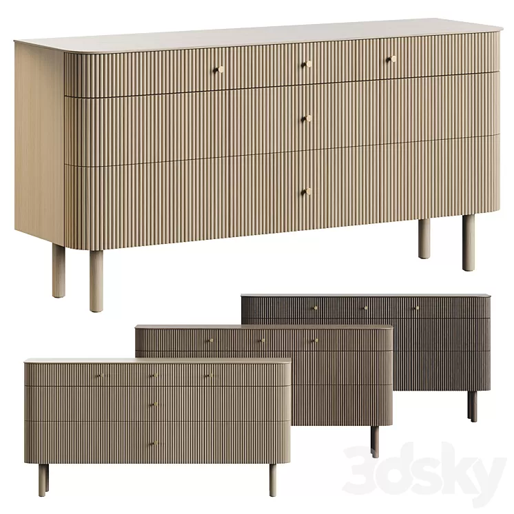WeatElm Ellington Sideboard 3D Model Free