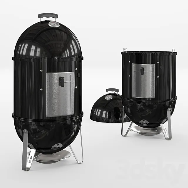 Weber Smokey Mountain Cooker 3DModel