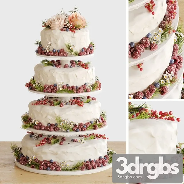 Wedding Cake 3D Model Free