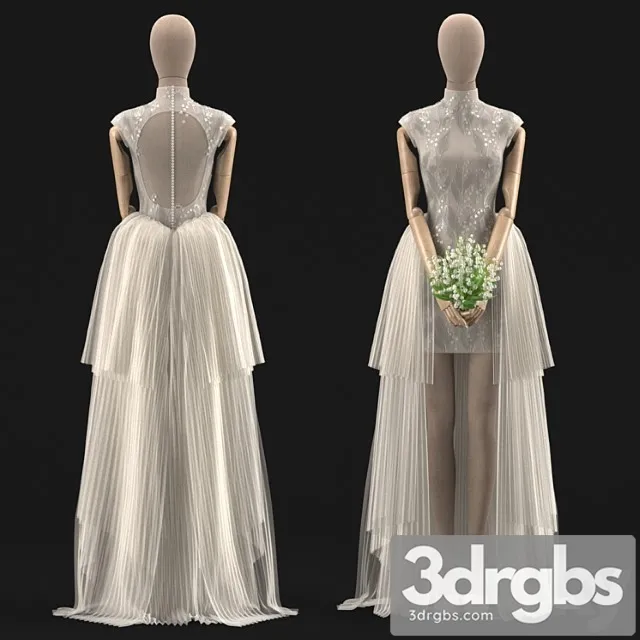 Wedding Dress 02 3D Model Free