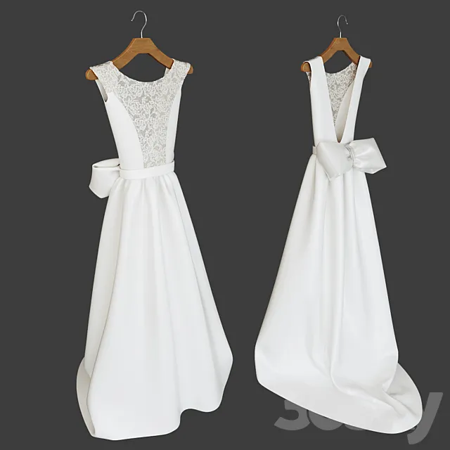 Wedding dress 3D Model
